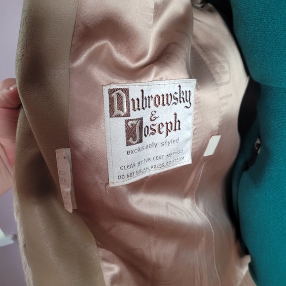 Vintage Dubrowsky + Joseph Faux Fur Coat - Picture 3 of 4